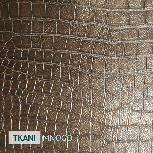 Фото текстиля А-18 артикул Кожа искусственная - фактура, цвет коричневый, рисунок анималистический, производитель Китай