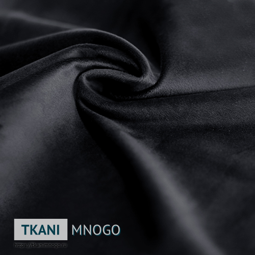 Фото “АМО-26” (однотонный черный) - материала бархата