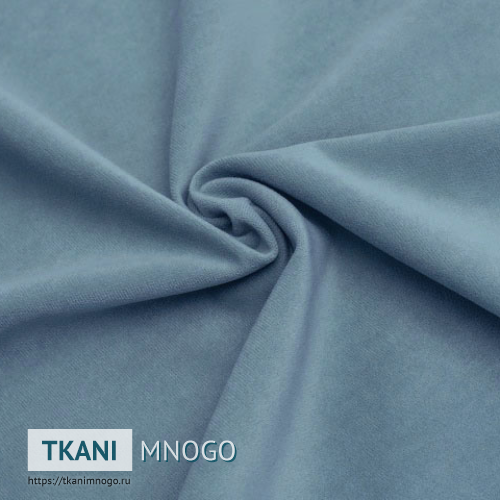 Фото внешнего вида велюра “21” (однотонный серый)