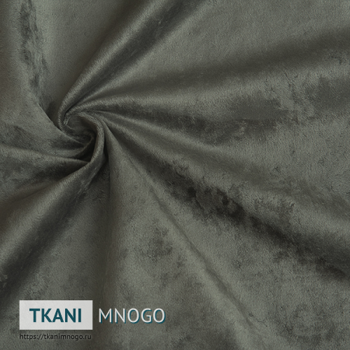 Фото обивки велюра “030” (однотонный серый)