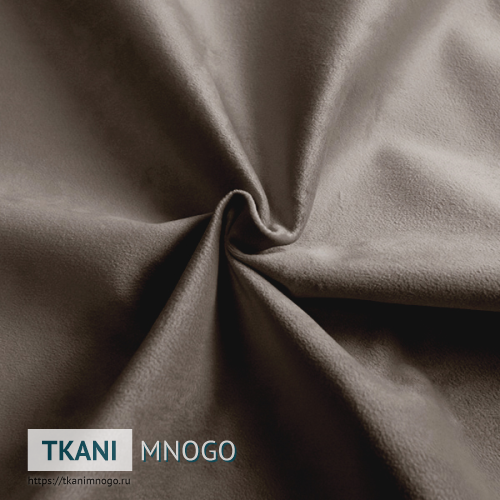 Фото обивки велюра “4B ” (однотонный коричневый)