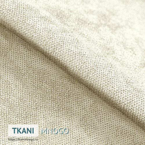 Фото фактуры велюра “Pretty-7” (однотонный бежевый)